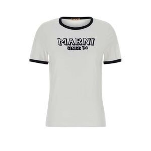 Marni Women White Cotton T-Shirt